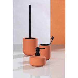 WC-Garnitur Avellino Keramik / Edelstahl - Terracotta