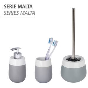 Brosse WC Malta Céramique - Gris / Blanc - Blanc / Gris