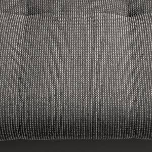 Canapé panoramique Puntiro Imitation cuir / Tissu structuré - Cuir synthétique Lilo / Tissu structuré Satur: Gris foncé / Gris