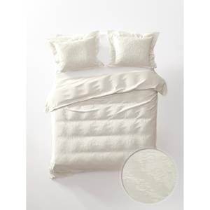 Parure de lit Babet Tissu mélangé - Blanc - 135 x 200 cm + oreiller 80 x 80 cm