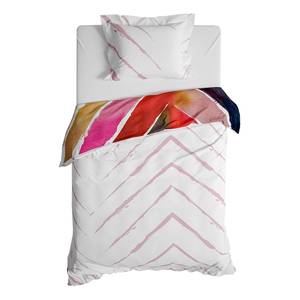 Parure de lit réversible GOTS Ruth Satin mako - Multicolore - 140 x 200/220 cm + oreiller 70 x 60 cm