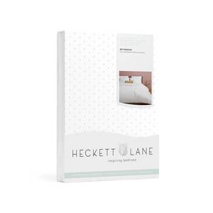 Parure de lit Punto Satin de coton - Blanc - 135 x 200 cm + oreiller 80 x 80 cm