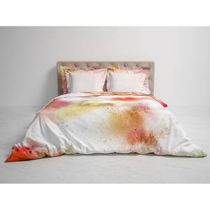 Parure de lit réversible GOTS Anneli Satin mako - Multicolore - 140 x 200/220 cm + oreiller 70 x 60 cm