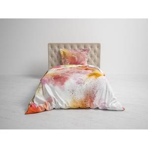 Parure de lit réversible GOTS Anneli Satin mako - Multicolore - 140 x 200/220 cm + oreiller 70 x 60 cm