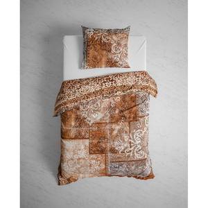 Parure de lit GOTS Amaro Sergé de coton - Rouge - 155 x 220 cm + oreiller 80 x 80 cm