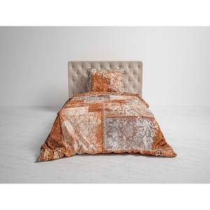 Parure de lit GOTS Amaro Sergé de coton - Rouge - 155 x 220 cm + oreiller 80 x 80 cm
