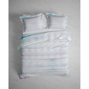 Parure de lit réversible GOTS Noak Sergé de coton - Multicolore - 200 x 200/220 cm + 2 oreillers 70 x 60 cm