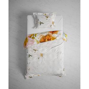 Parure de lit réversible GOTS Janice Sergé de coton - Multicolore - 240 x 200/220 cm + 2 oreillers 70 x 60 cm