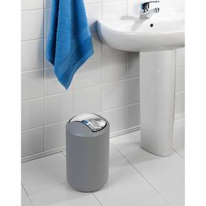 Poubelle de salle de bain Brasil II TPE - Capacité: 6.5 L - Gris