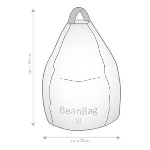 Beanbag Harlekin XL Grün - Kunststoff - 70 x 110 x 70 cm