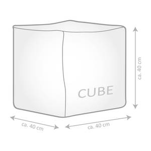 Fauteuil pouf Scuba Cube Mauve - Matière plastique - 40 x 40 x 40 cm
