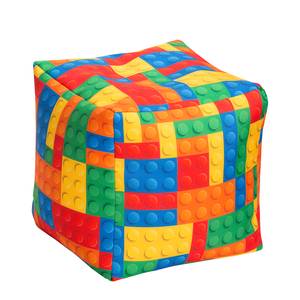 Zitzak Bricks Cube Meerkleurig - Plastic - 40 x 40 x 40 cm