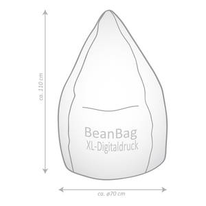 Beanbag Bricks XL Meerkleurig - Plastic - 70 x 110 x 70 cm