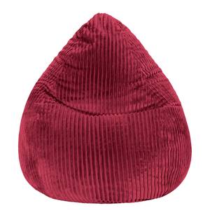 Pouf poire Tessa Rouge Bordeaux