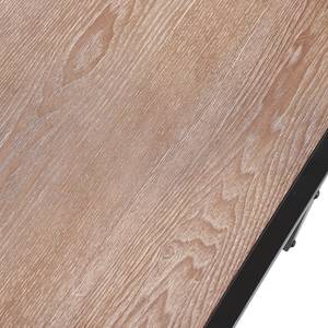 Table basse Cap Cana Placage en bois véritable / Métal - Araucaria de Chine / Noir