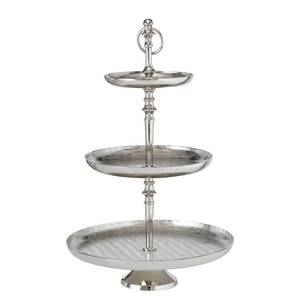 Etagere Passia Aluminium - Silber - Höhe 50 cm - Höhe: 50 cm