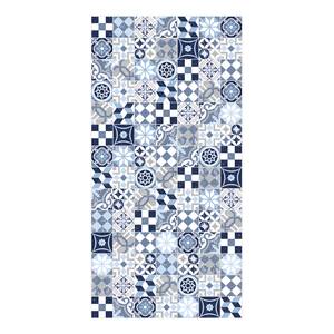 Tapis de couloir Matteo Mosaik I Bleu - 70 x 140 cm