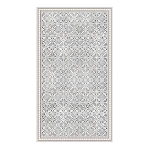 Tapis de couloir Matteo Tiles Vinyle - Beige - 90 x 160 cm