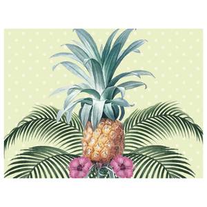 Tischset Colonial Pineapple (4er-Set) Vinyl - Grün