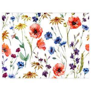 Tischset Flowers (4er-Set) Vinyl - Mehrfarbig