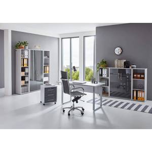 Ensemble de bureau Avin VII (4 éléments) Gris clair / Anthracite brillant