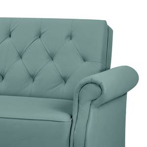 Schlafsofa Brampton Antiklederlook - Microfaser Ehmi: Schieferblau