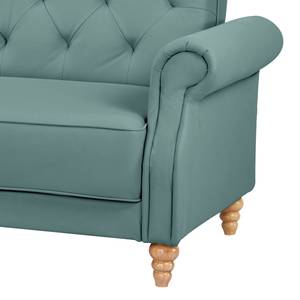 Schlafsofa Brampton Antiklederlook - Microfaser Ehmi: Schieferblau