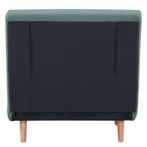 Slaapfauteuil ELANDS antieke leerlook - Microvezel Ehmi: Leisteenblauw