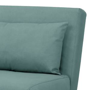 Slaapfauteuil ELANDS antieke leerlook - Microvezel Ehmi: Leisteenblauw