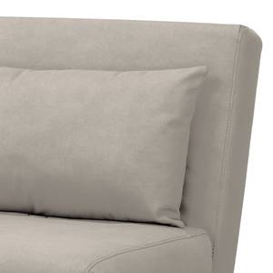 Fauteuil convertible ELANDS Aspect cuir vieilli - Microfibre Ehmi: Gris clair