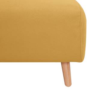 Fauteuil convertible ELANDS Aspect cuir vieilli - Microfibre Ehmi: Jaune maïs