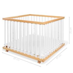 Babybox Lexus Wit - Deels massief hout - 97 x 75 x 97 cm