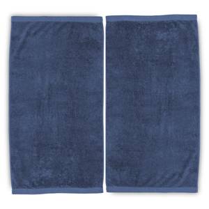 Handtuch Brava 2er-Set Baumwollstoff - Jeansblau