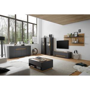 Meuble TV Olon I Anthracite - Largeur : 140 cm