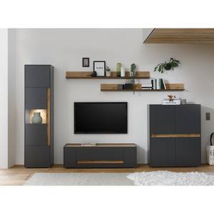 Meuble TV Olon I Anthracite - Largeur : 140 cm