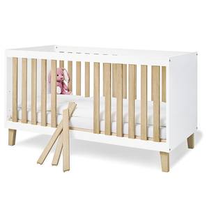 Chambre bébé Lumi II (3 éléments) Blanc - En partie en bois massif - 145 x 77 x 189 cm