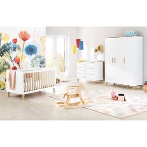 Kinderbett Lumi Weiß - Holzwerkstoff - 77 x 84 x 145 cm