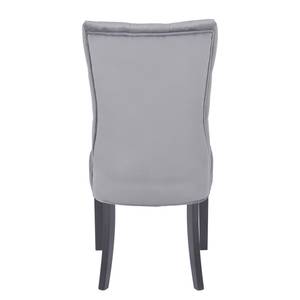 Chaises capitonnées Waroona 2 (lot de 2) Gris - Noir