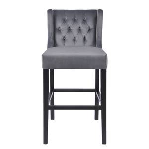 Tabouret de bar Nola II Gris - Noir