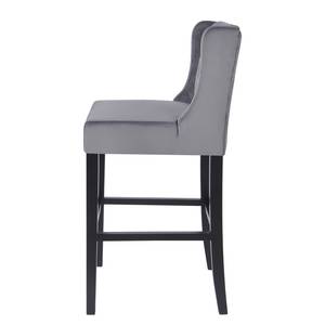 Tabouret de bar Nola II Gris - Noir