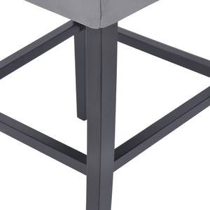 Tabouret de bar Nola II Gris - Noir