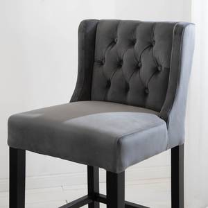 Tabouret de bar Nola II Gris - Noir