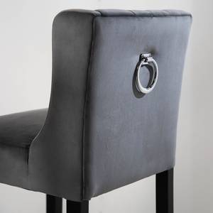 Tabouret de bar Nola II Gris - Noir