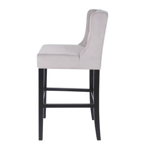 Tabouret de bar Nola II Gris clair - Noir