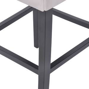 Tabouret de bar Nola II Gris clair - Noir