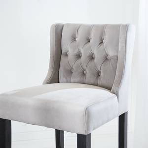 Tabouret de bar Nola II Gris clair - Noir