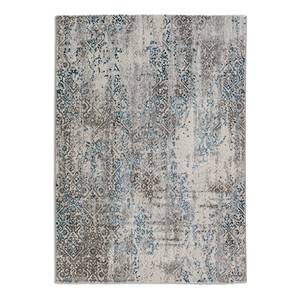 Tapis Noa IV Tissu mélangé - Bleu - 80 x 150 cm