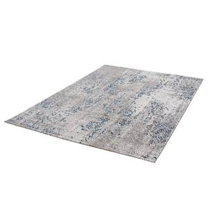 Laagpolig vloerkleed Noa IV textielmix - Blauw - 80 x 150 cm