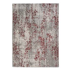 Laagpolig vloerkleed Noa IV textielmix - Rood - 160 x 230 cm