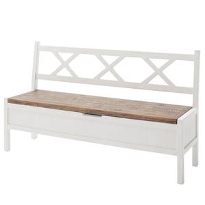 Banc Balignton Pin massif - Pin / Blanc